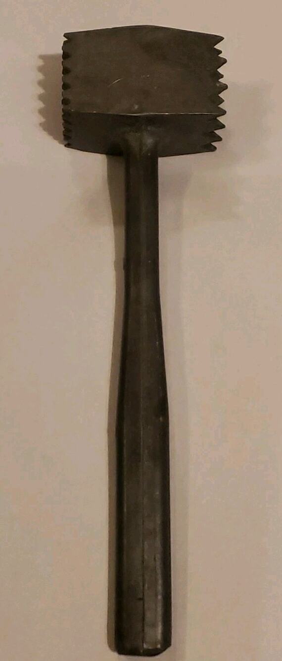 Vintage Meat Tenderizer - Stainless Steel - Classic Kitchen Tool MCM 60S 70s